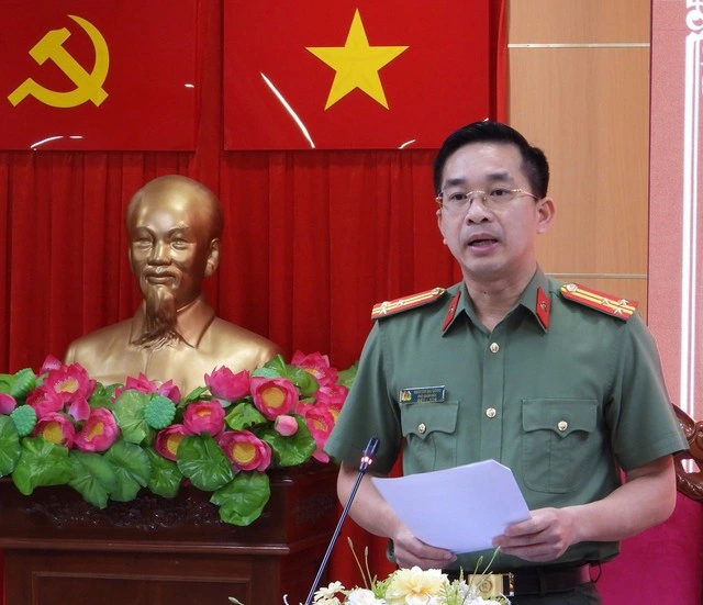 Thượng tá Nguyễn Đại Đồng chủ trì hội nghị phát động đợt cao điểm