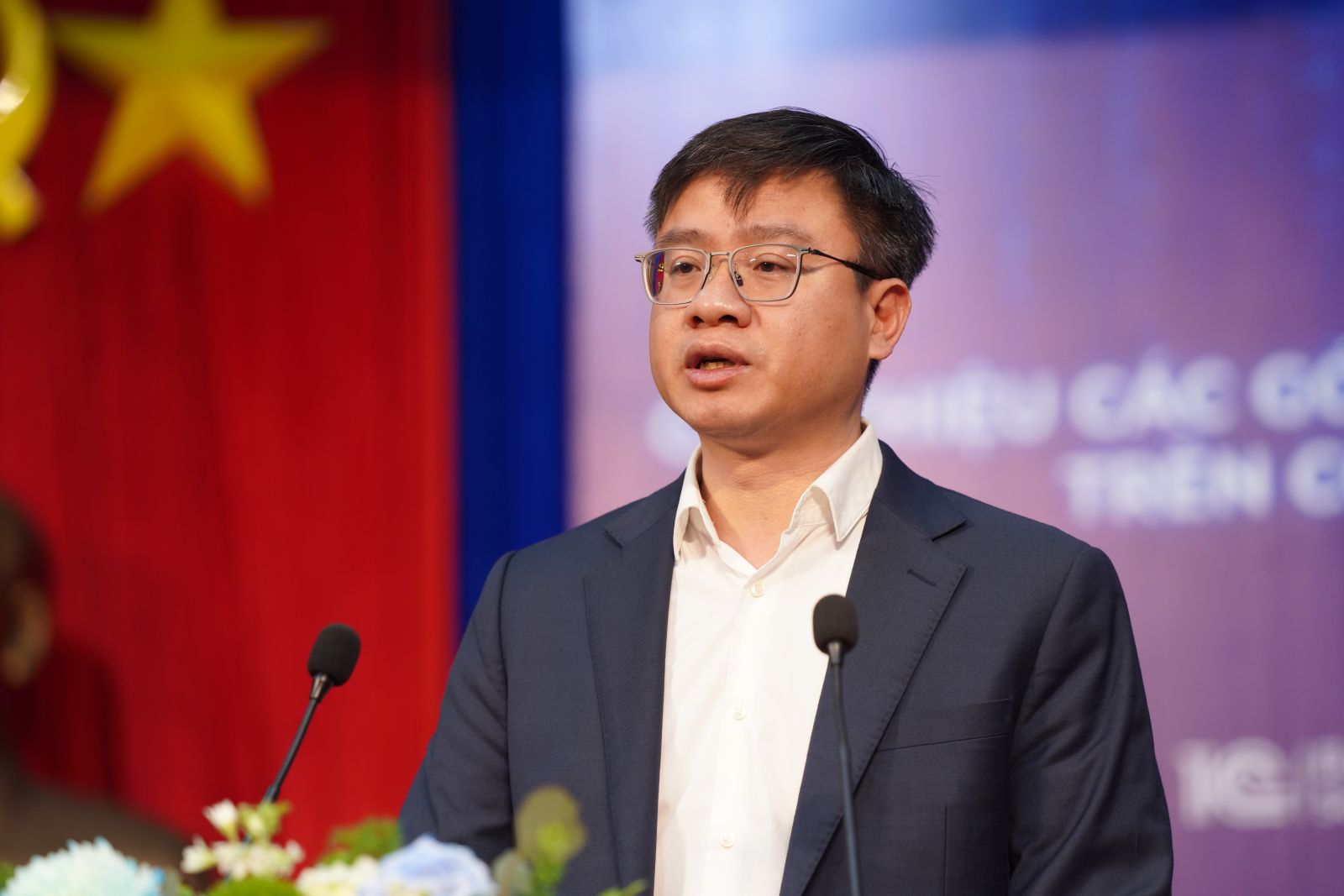 Phó Cục trưởng, Cục Phát triển doanh nghiệp Tư nhân và Kinh tế tập thể, Bộ Tài Chính Nguyễn Đức Trung chia sẻ tại Hội nghị