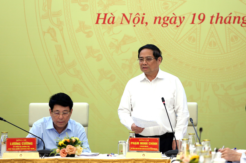 Thủ tướng Chính phủ Phạm Minh Chính phát biểu tại hội nghị.